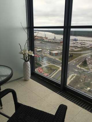 Апартаменты Vivo Sky 26 Floor Клайпеда Апартаменты с видом на море-15